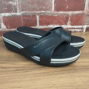 Crocs Women's Black Slide Sandals